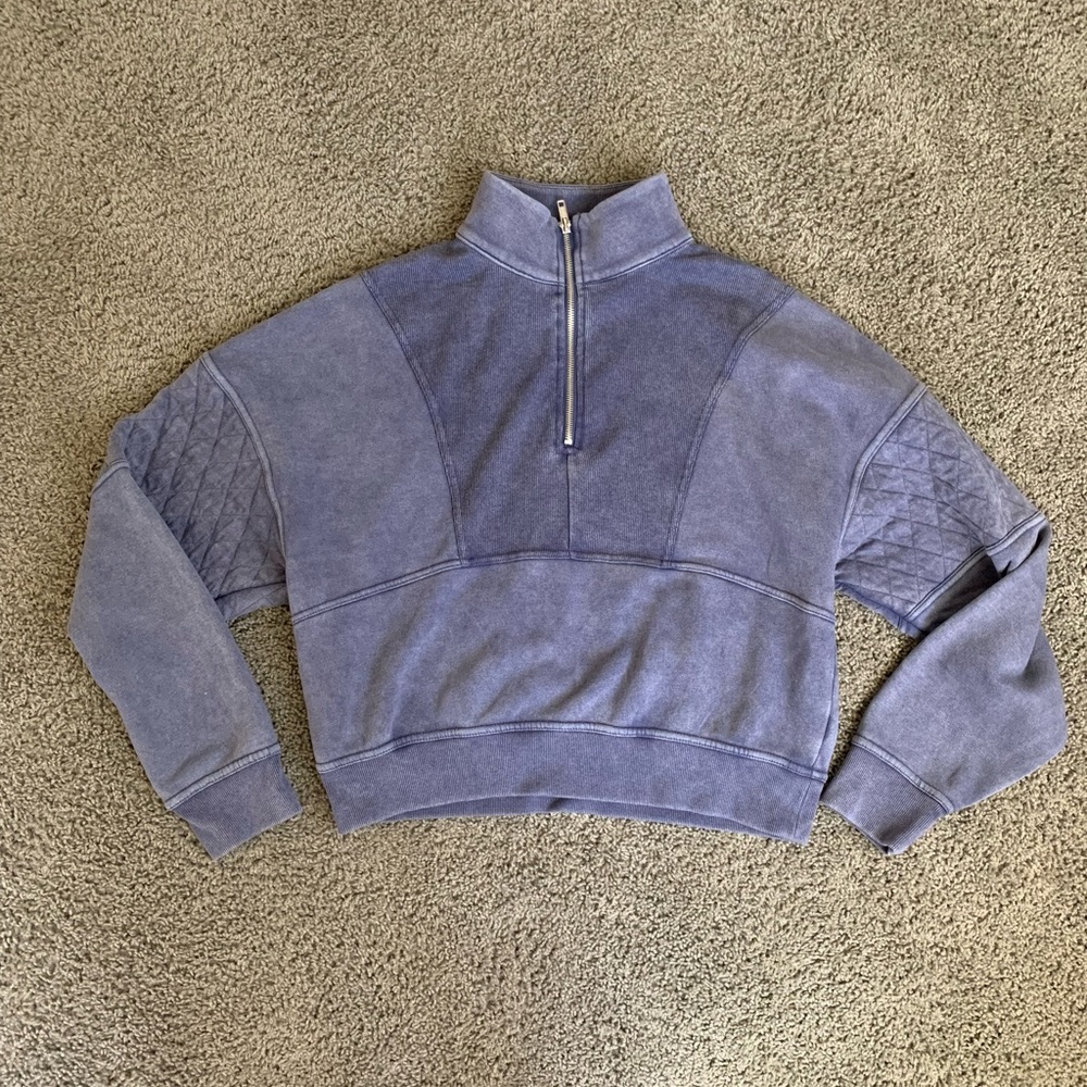 NEW wild Fable cropped half zip